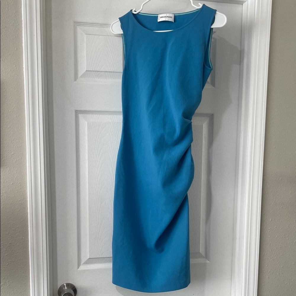 Emilio Pucci Blue Midi Dress